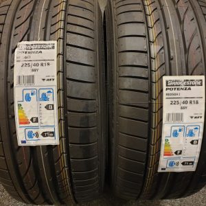 2x Bridgestone 225/40R18 88Y RE050A * Runflat Zomerbanden Dot 2015, marge factuur.