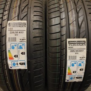 2x Bridgestone 225/55R17 97Y ER300 * Runflat Zomerbanden Dot 2016, marge factuur.