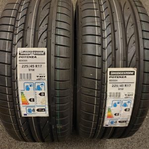 2x Bridgestone 225/45R17 91W RE050A * Runflat Zomerbanden Dot 2016, marge factuur.