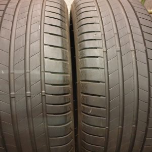 2x Bridgestone 225/55R18 102Y Turanza T005 AO Zomerbanden Dot 4718 gebruikt met 6.0 mm, marge factuur.