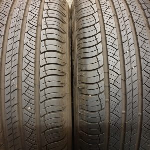 2x Michelin 235/60R18 103V Latitude Tour Zomerbanden Dot 3215 gebruikt met 6.5 mm, marge factuur.