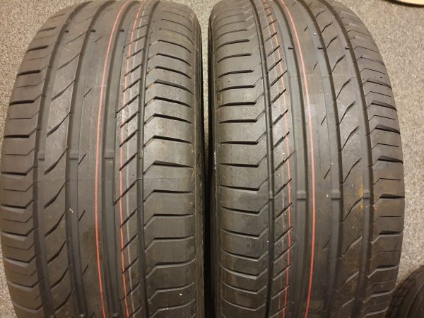 2x Continental 255/50R20 109Y Sport Contact-5 Zomerbanden Dot 2015, marge factuur.