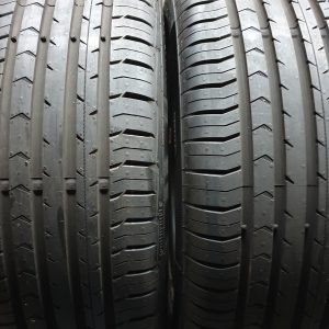 2x Continental 205/55R17 95V Eco Contact-5 XL Zomerbanden Dot 2015, marge factuur.