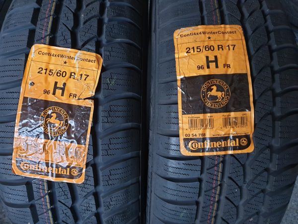 2x Continental 215/60R17 96H 4x4 Contact Winterbanden Dot 2010, marge factuur.